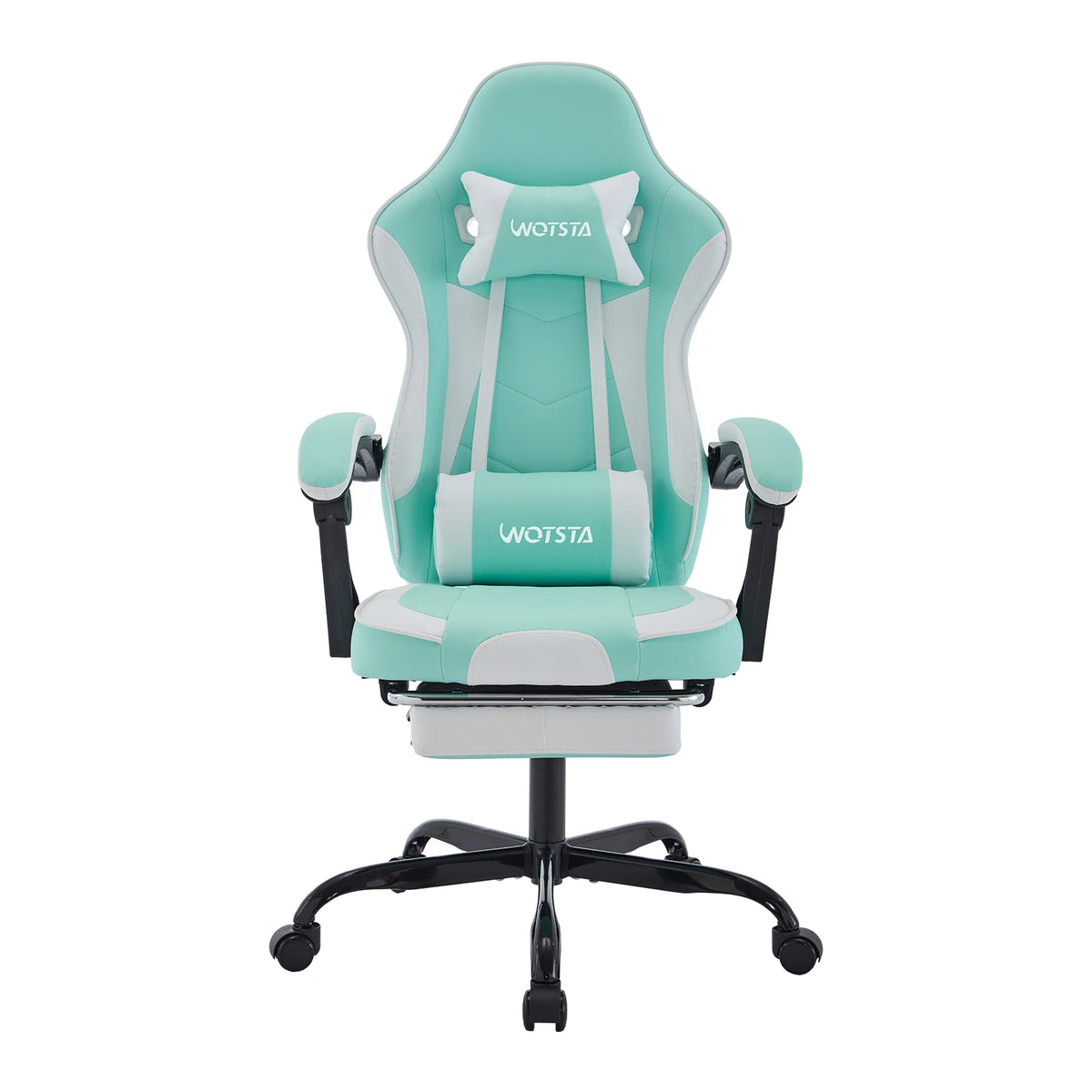 Fauteuil de Bureau Repose-Pied Dossier Inclinable – coloris vert