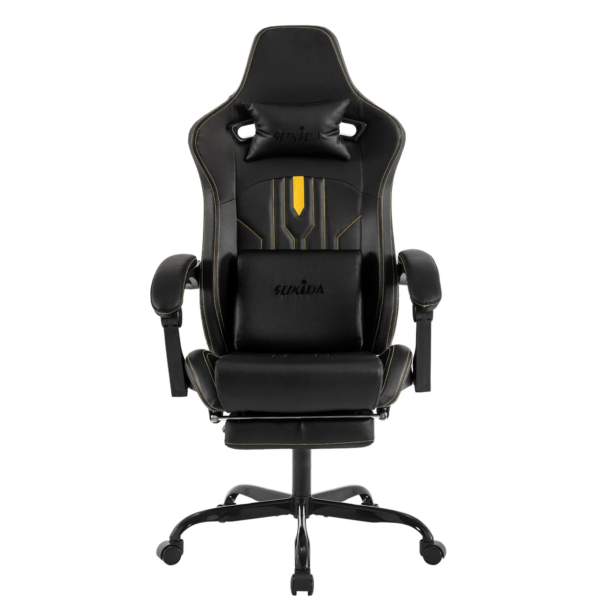 Fauteuil Ergonomique avec Soutien Lombaire – coloris noir