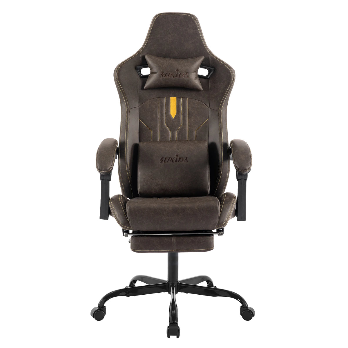 Fauteuil Ergonomique avec Soutien Lombaire – coloris marron