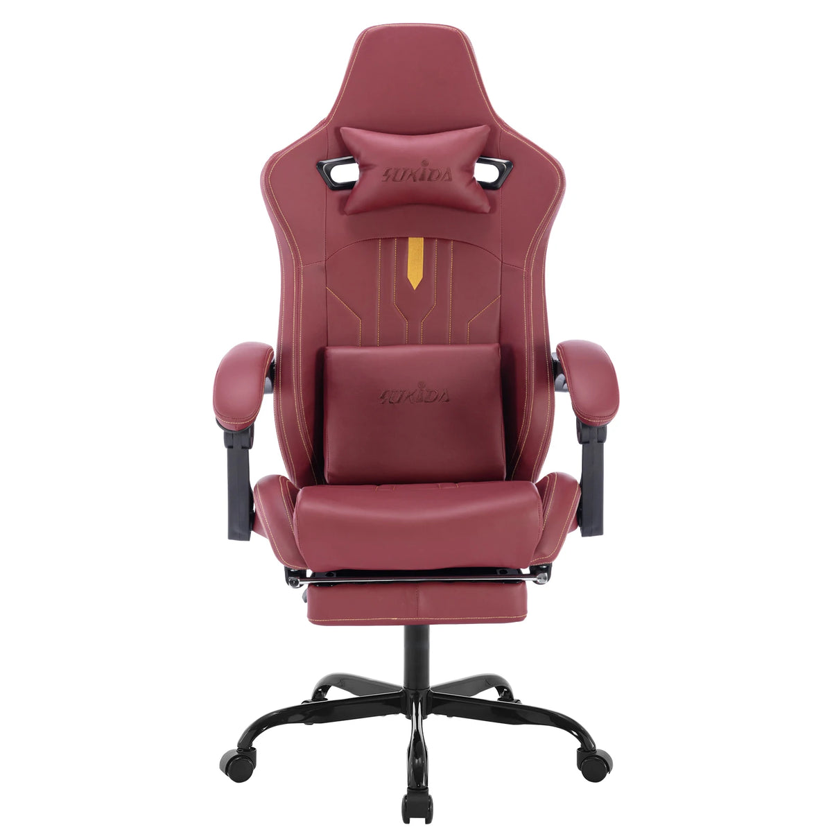 Fauteuil Ergonomique avec Soutien Lombaire – coloris bordeaux